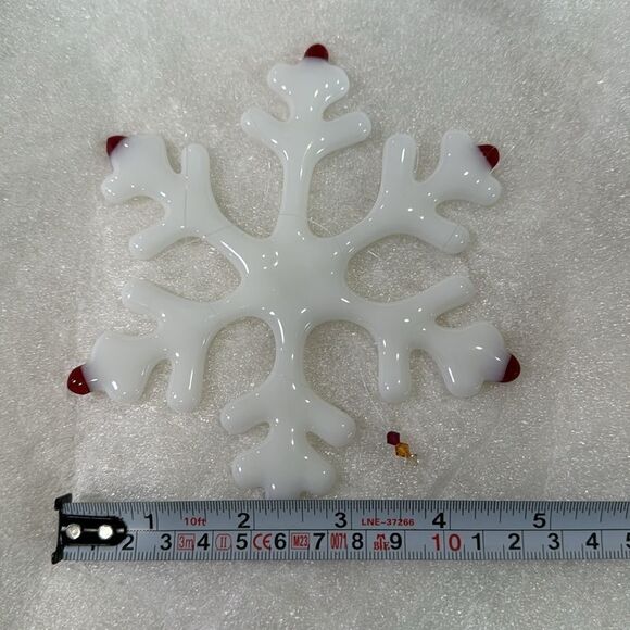PORCELAIN LARGE SNOWFLAKE. - Picture 3 of 3